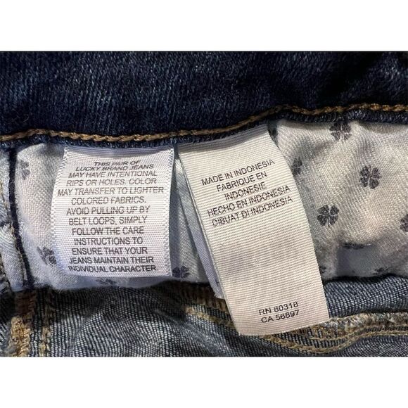 Lucky Brand Women's Hayden‎ Skinny Jeans Size 14 Blue Medium Wash - Picture 5 of 5
